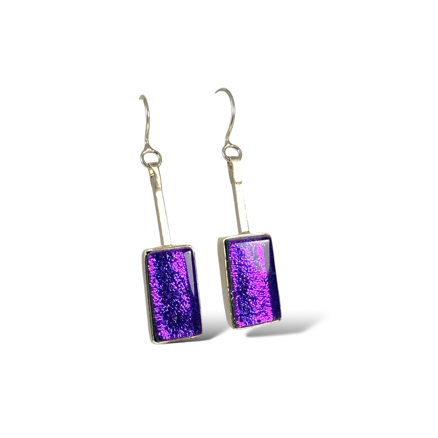 Swing Drop Earrings in Grape