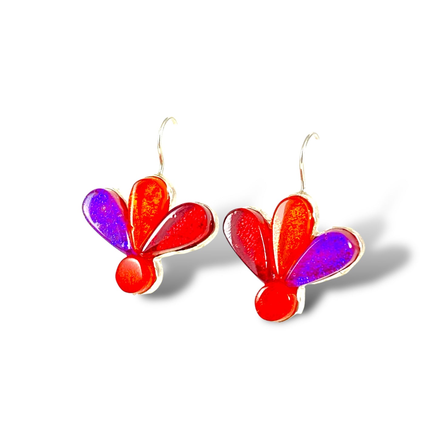 Blossom Earrings in Raspberry, Tangerine, Cherry & Sangria
