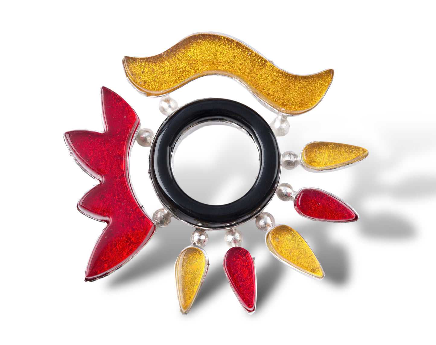 Abstract Starburst Brooch