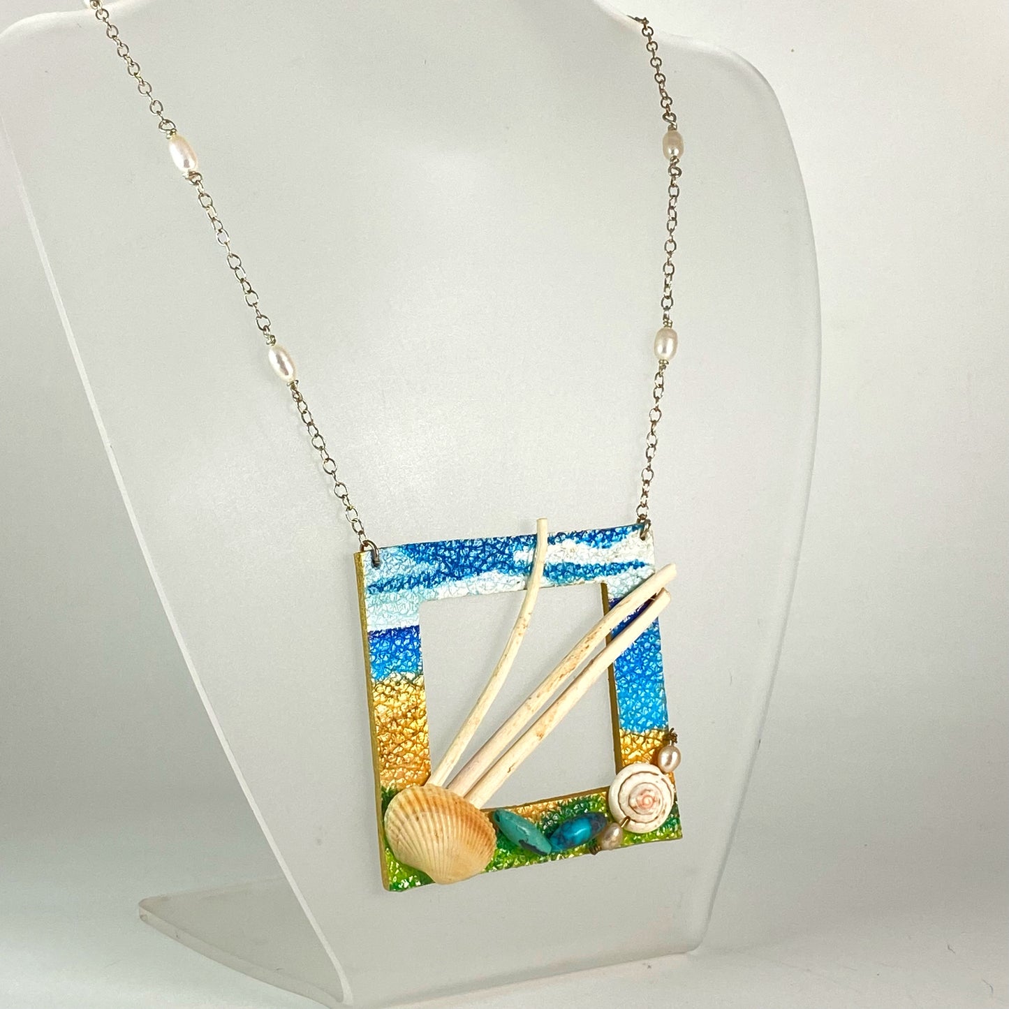 Beach Combing Square Necklace