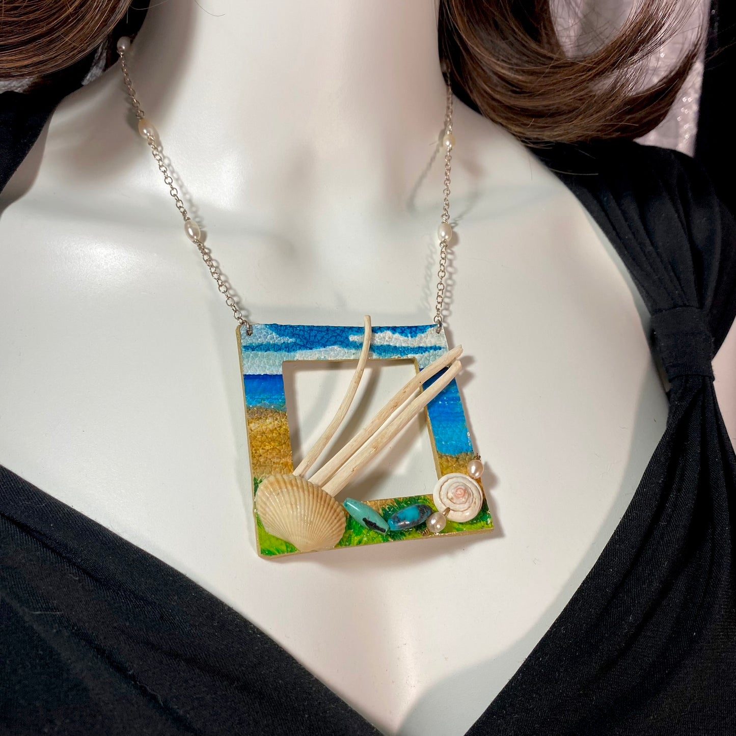 Beach Combing Square Necklace