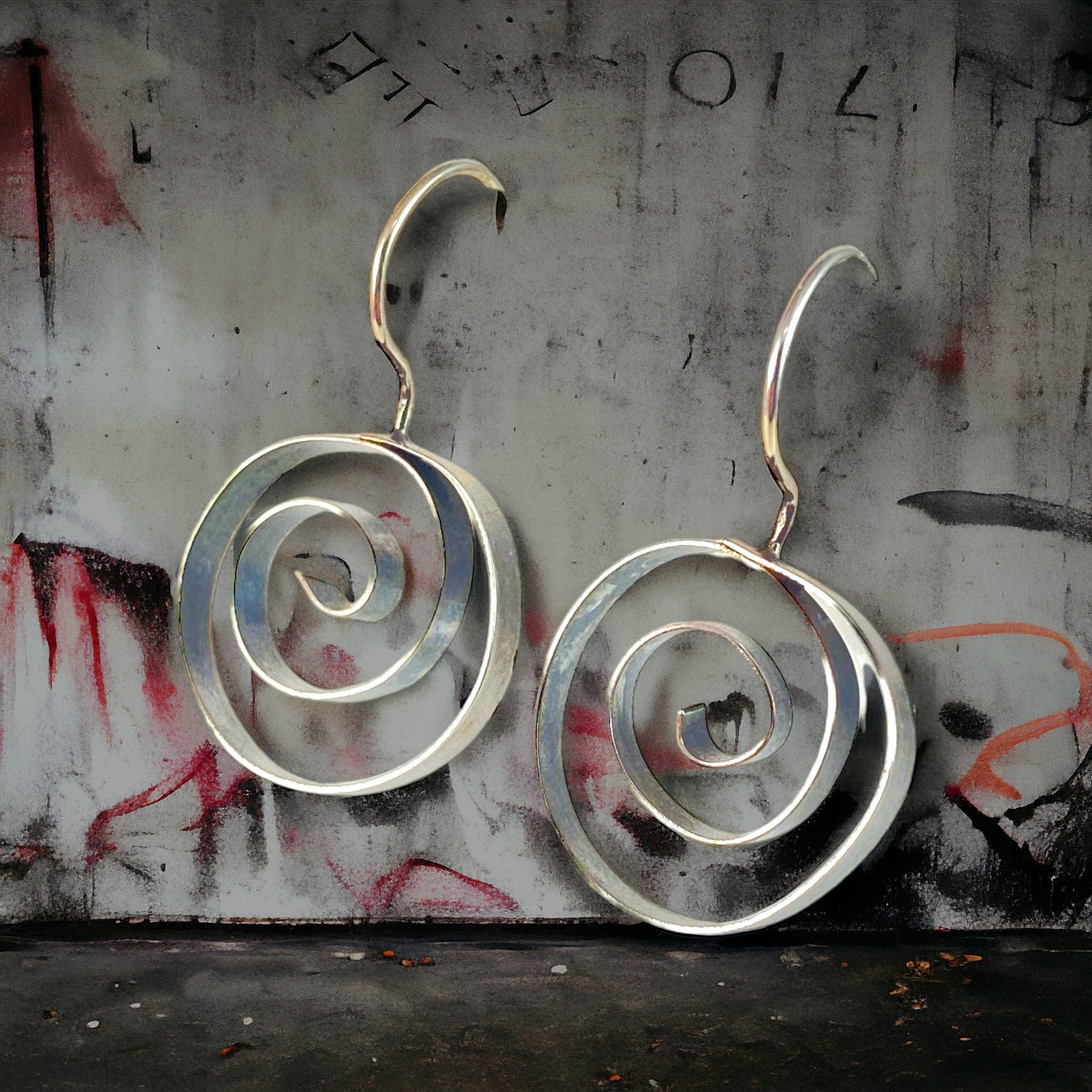 Spiral Metal Earrings