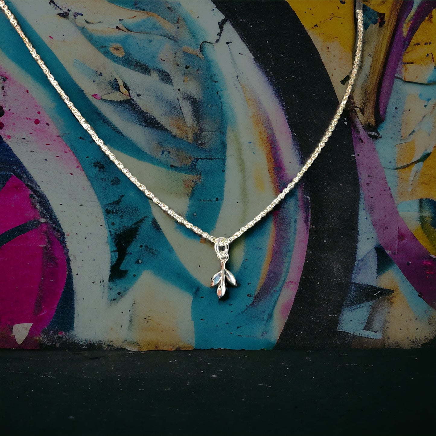Silver Leaf Necklace
