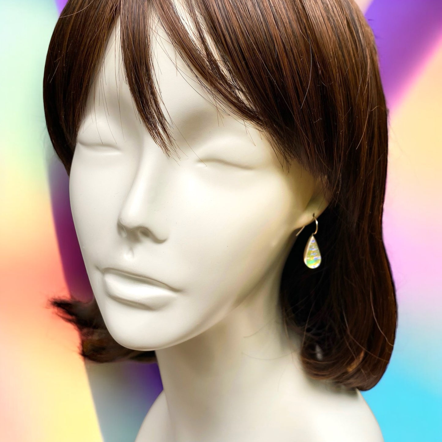 Teardrop Earrings in Double Dichro