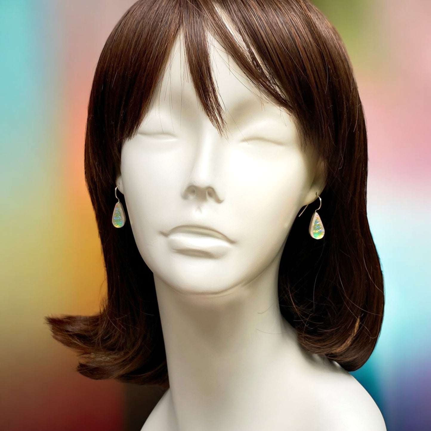 Teardrop Earrings in Double Dichro