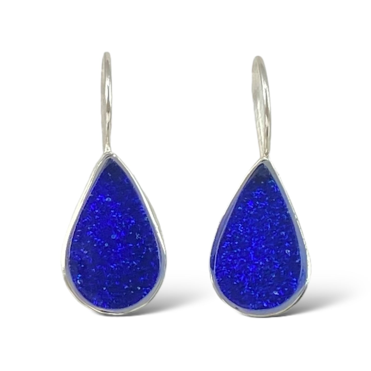 Teardrop Earrings in Cobalt