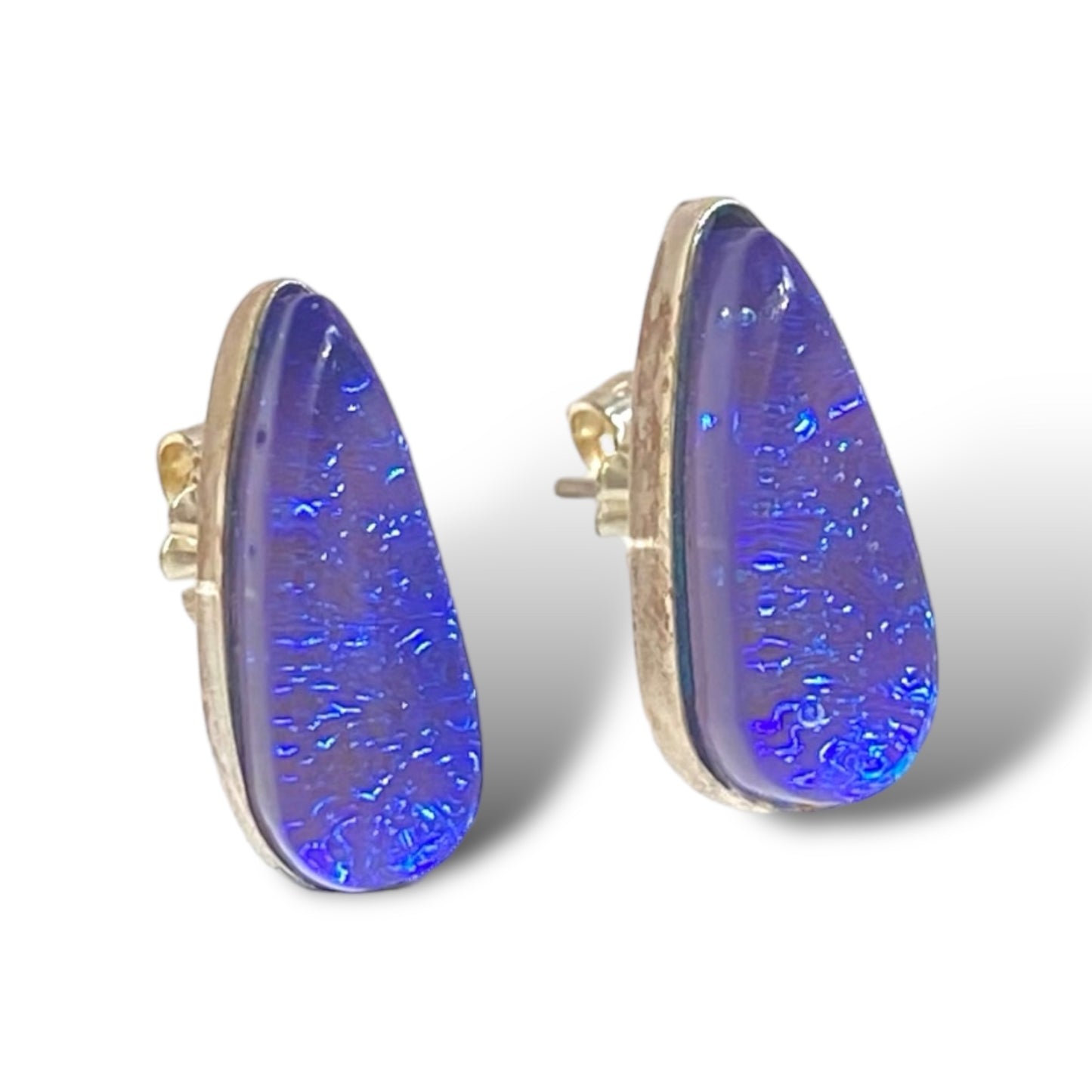 Teardrop Post Earrings in Amethyst