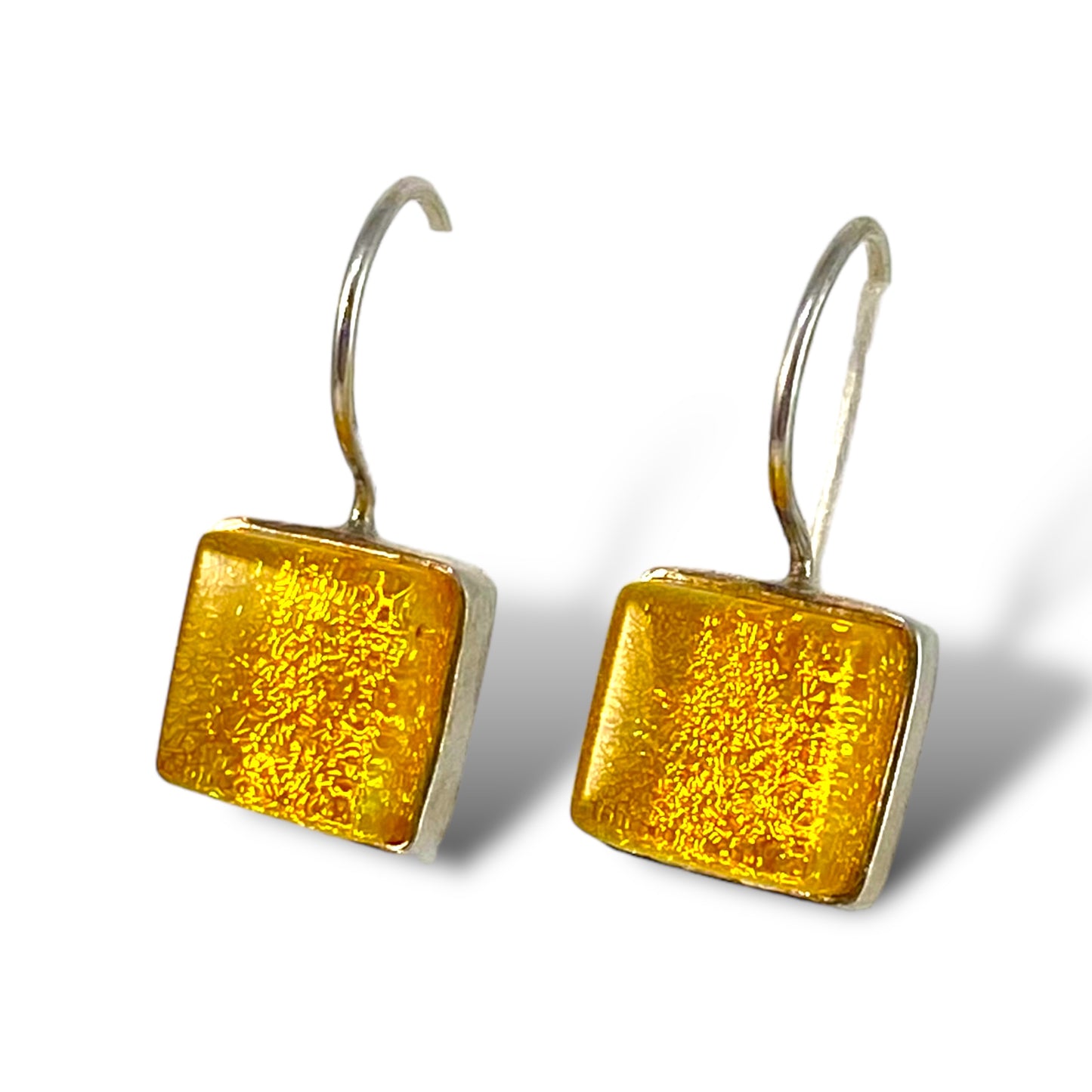 Square Earrings in Sunshine Yellow
