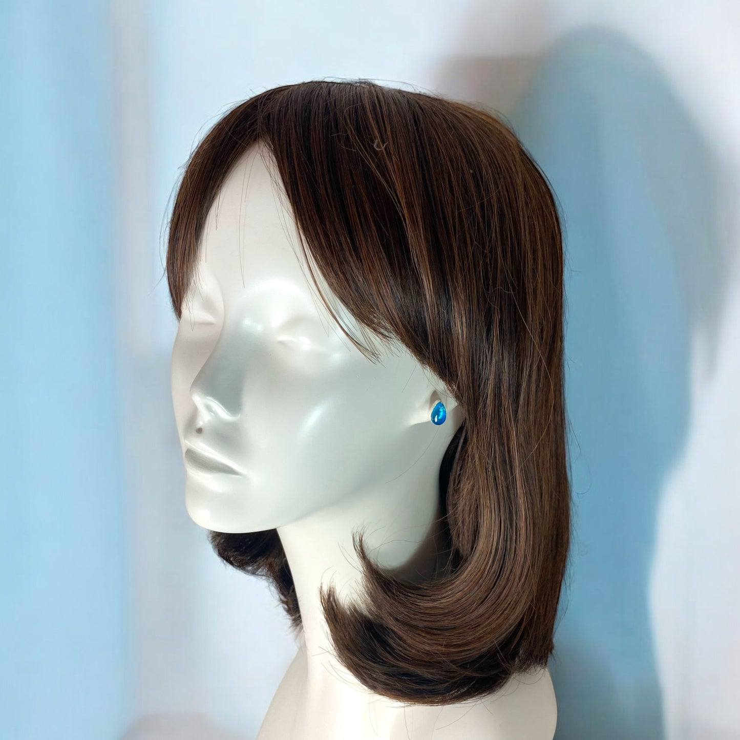 Teardrop Post Earrings in Sapphire