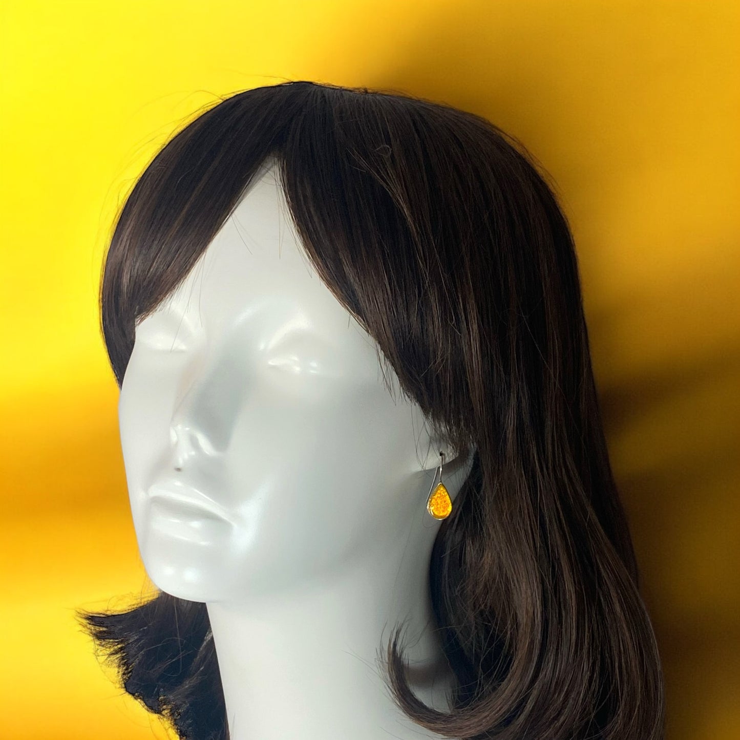 Teardrop Earrings in Lemon