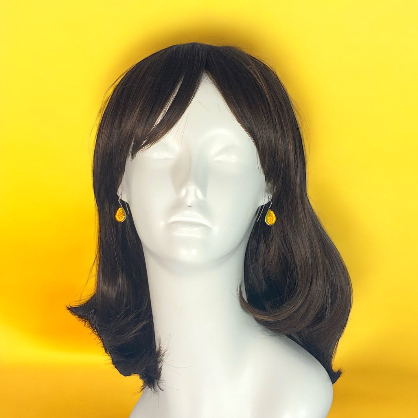Teardrop Earrings in Lemon