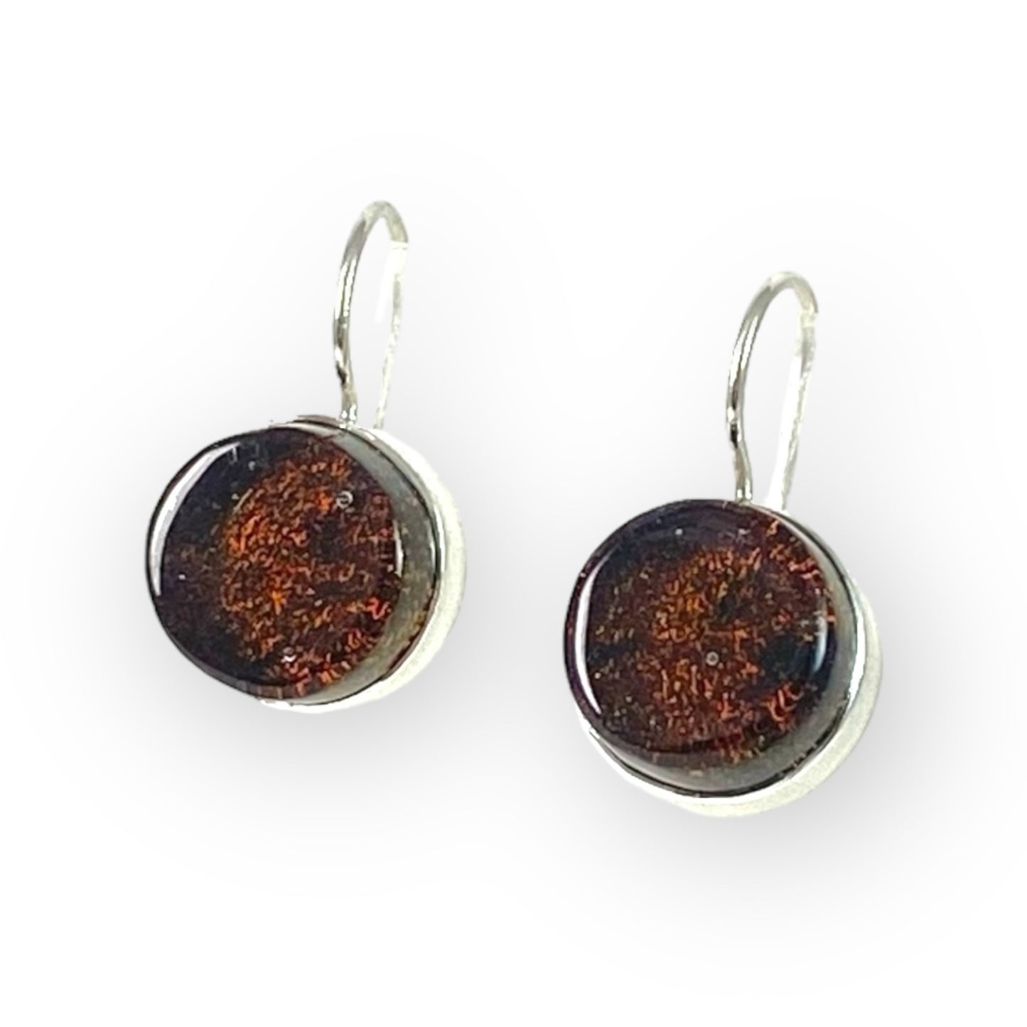 Circle Earrings in Chocolate