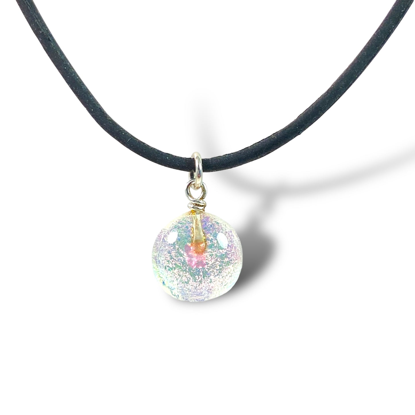 Space Ball Necklace in Double Dichro