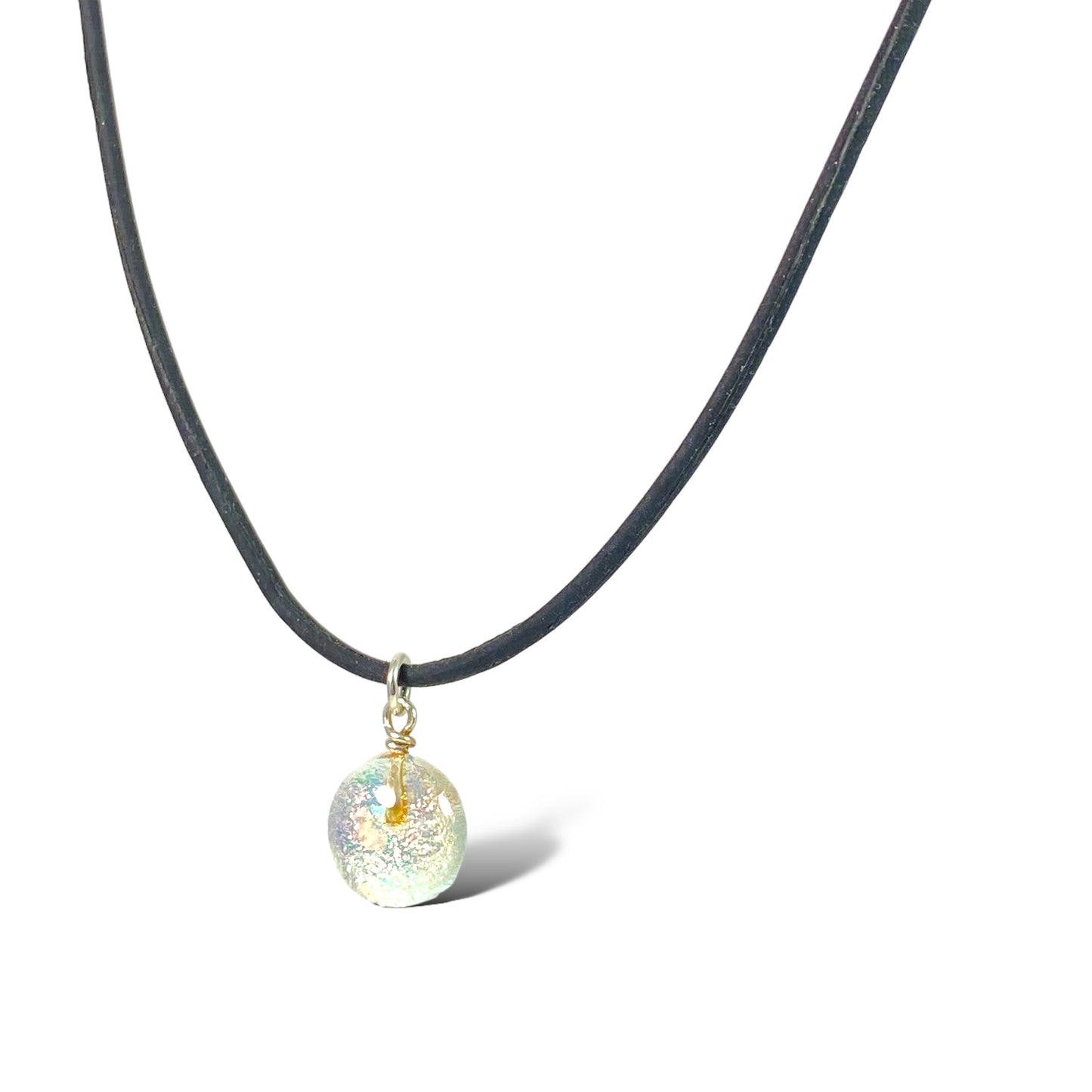Space Ball Necklace in Double Dichro