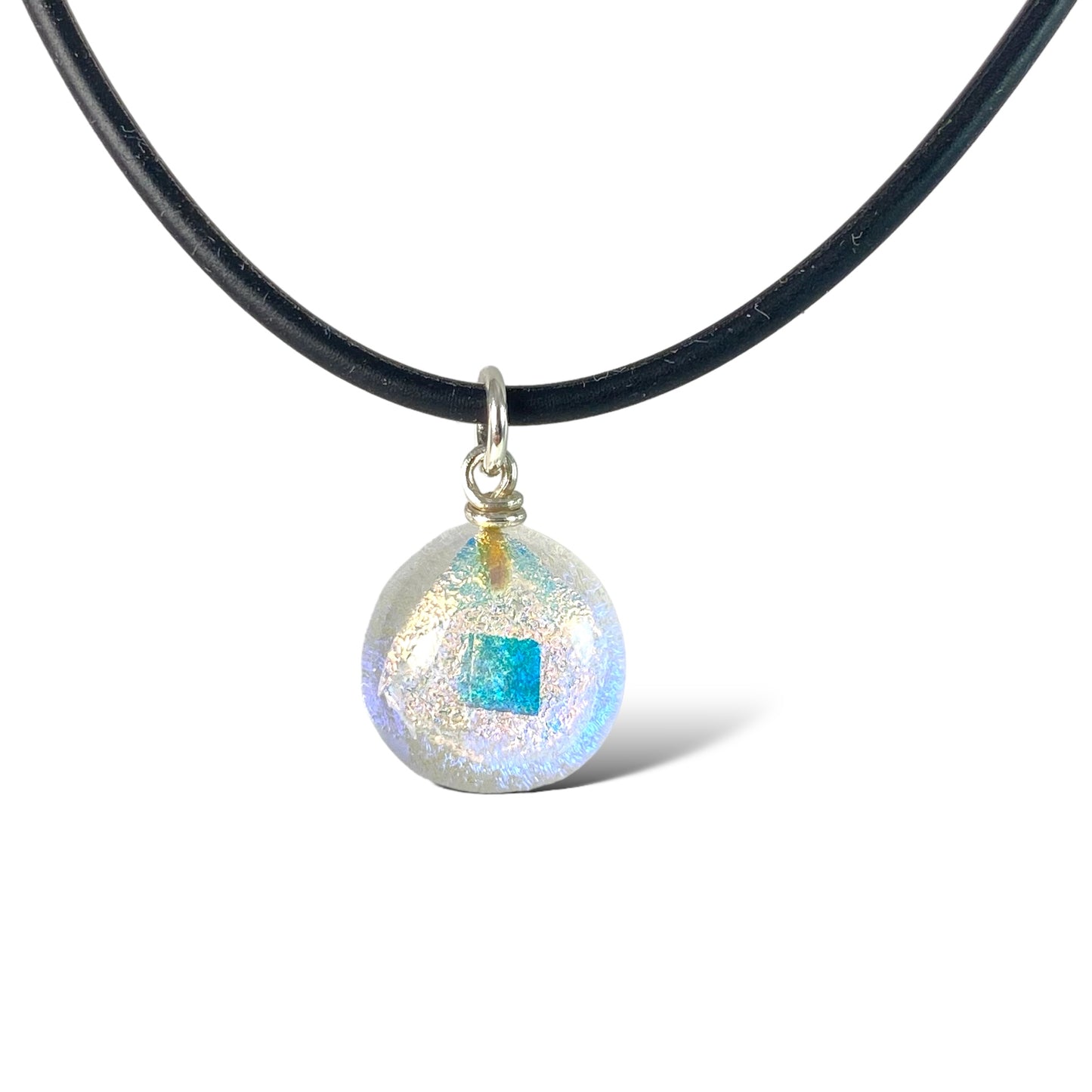 Space Ball Necklace in Double Dichro