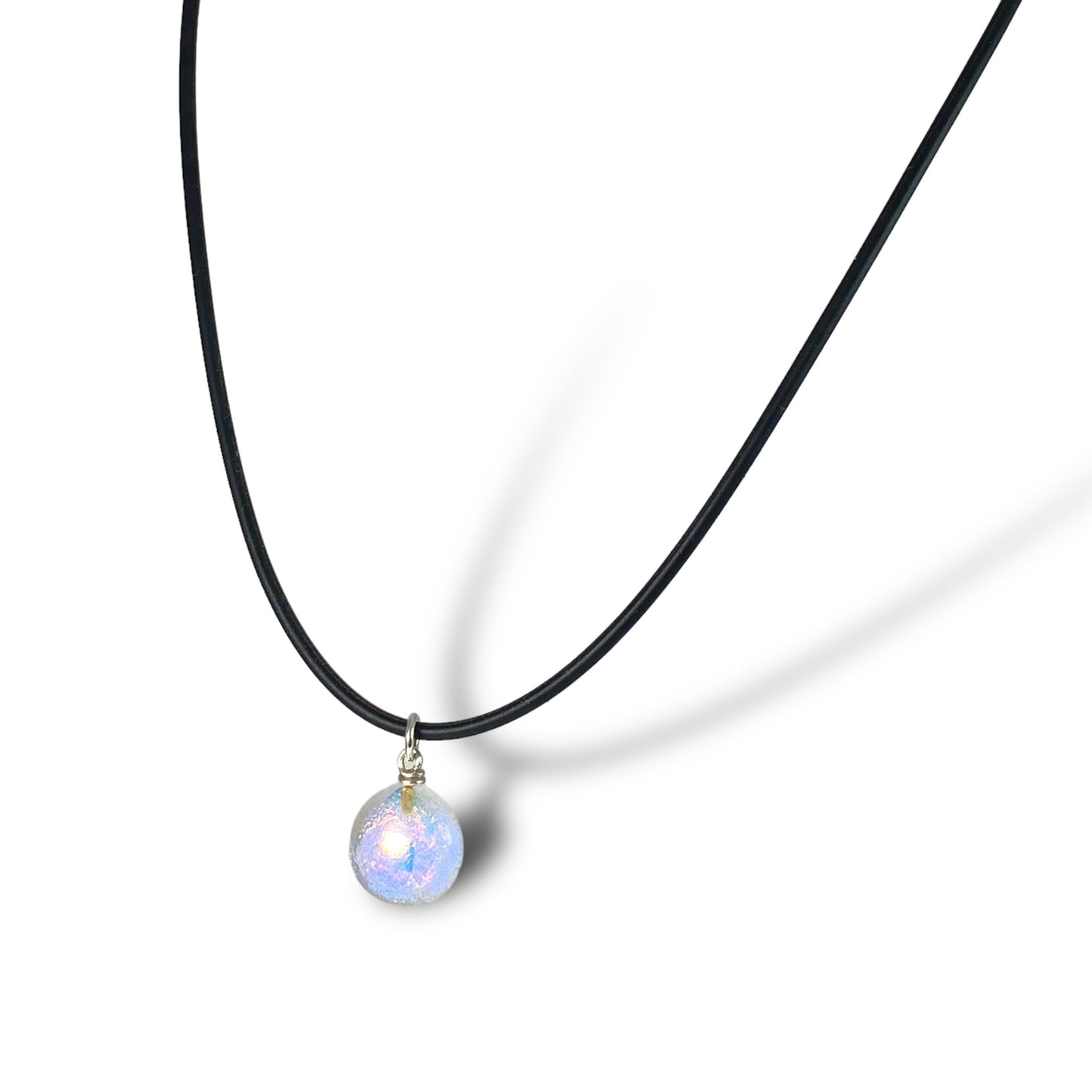 Space Ball Necklace in Double Dichro