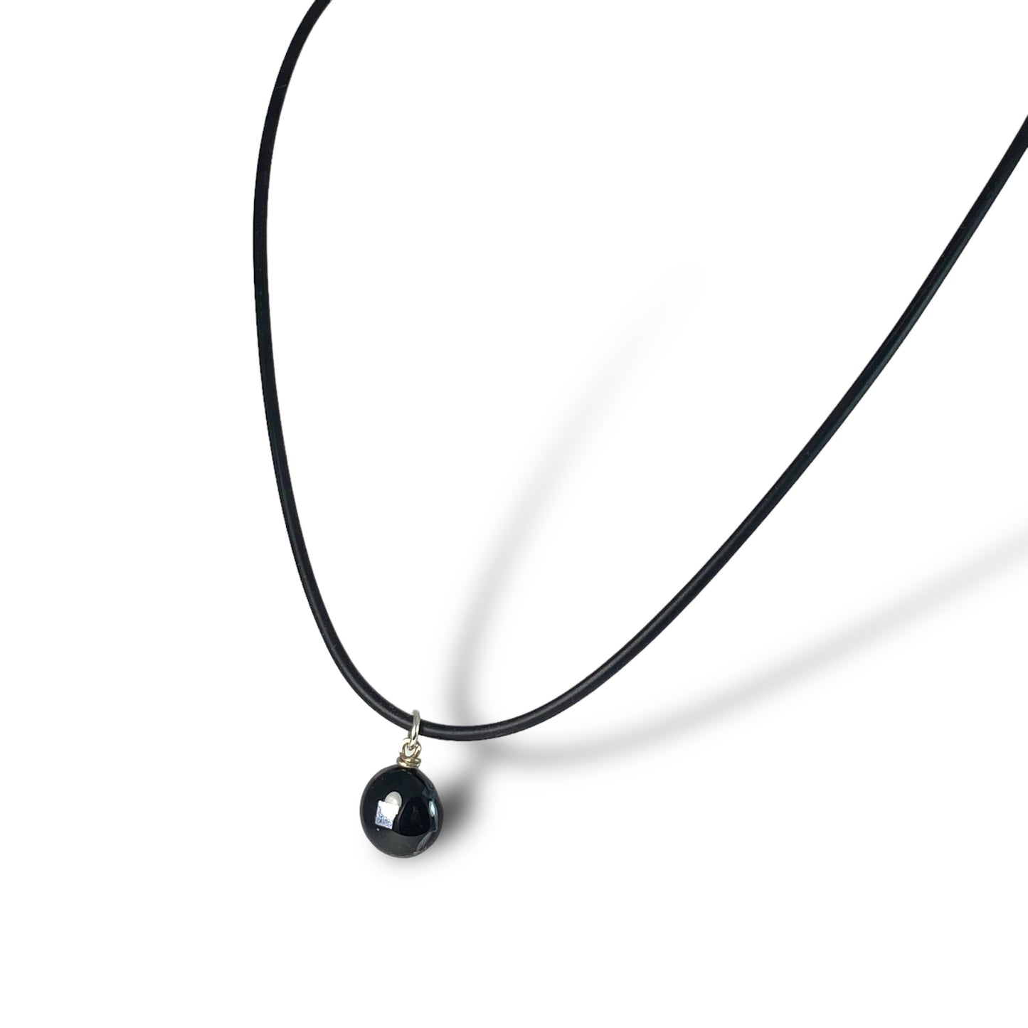 Space Ball Necklace in Black