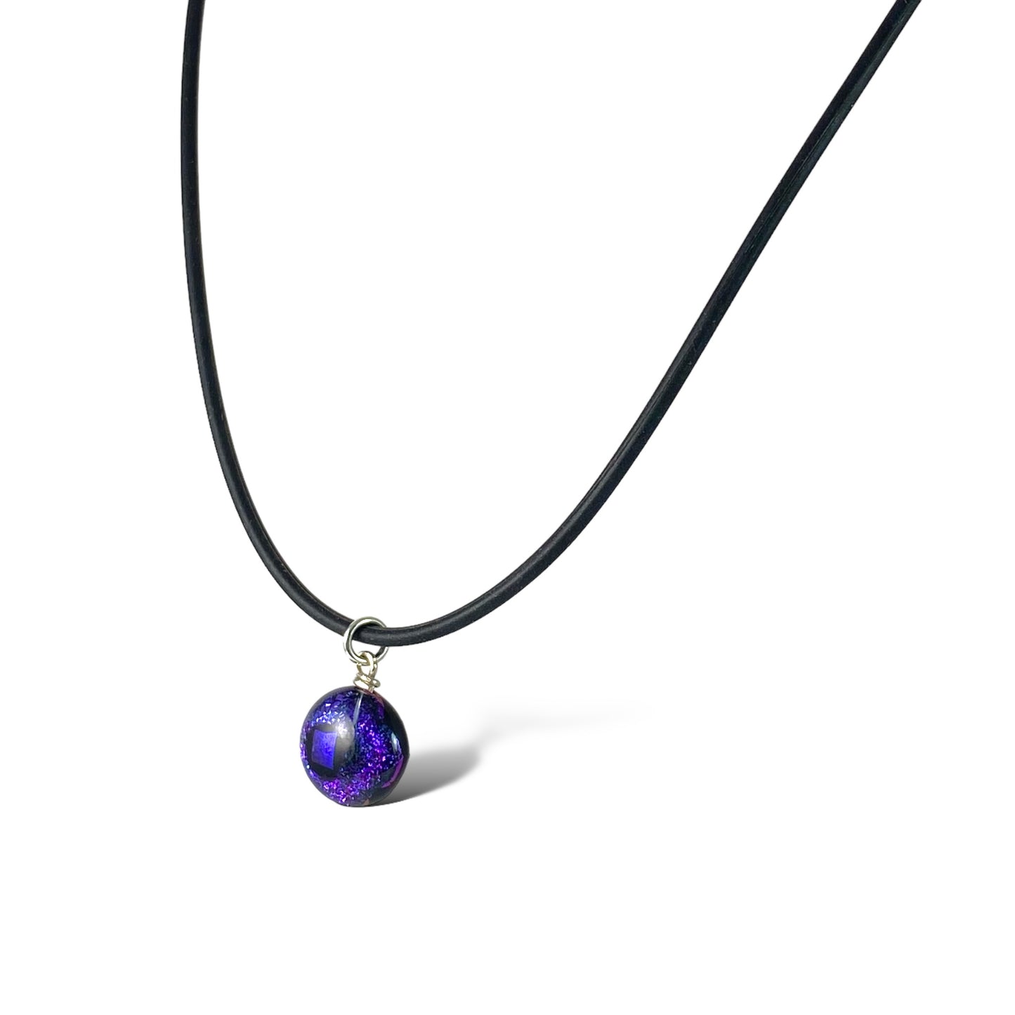 Space Ball Necklace in Grape