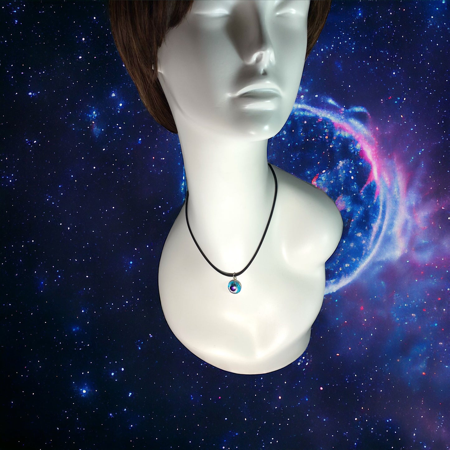 Space Ball Necklace in Pink