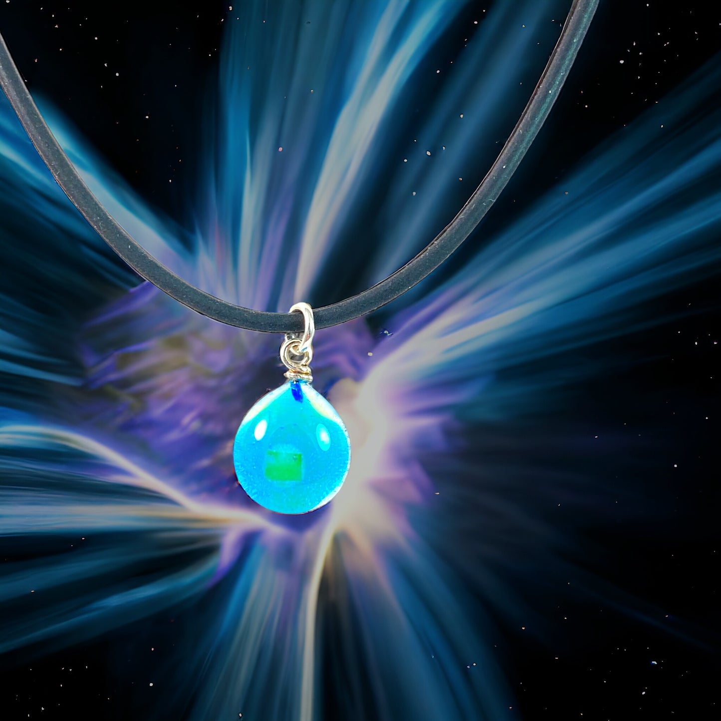 Space Ball Necklace in Turquoise