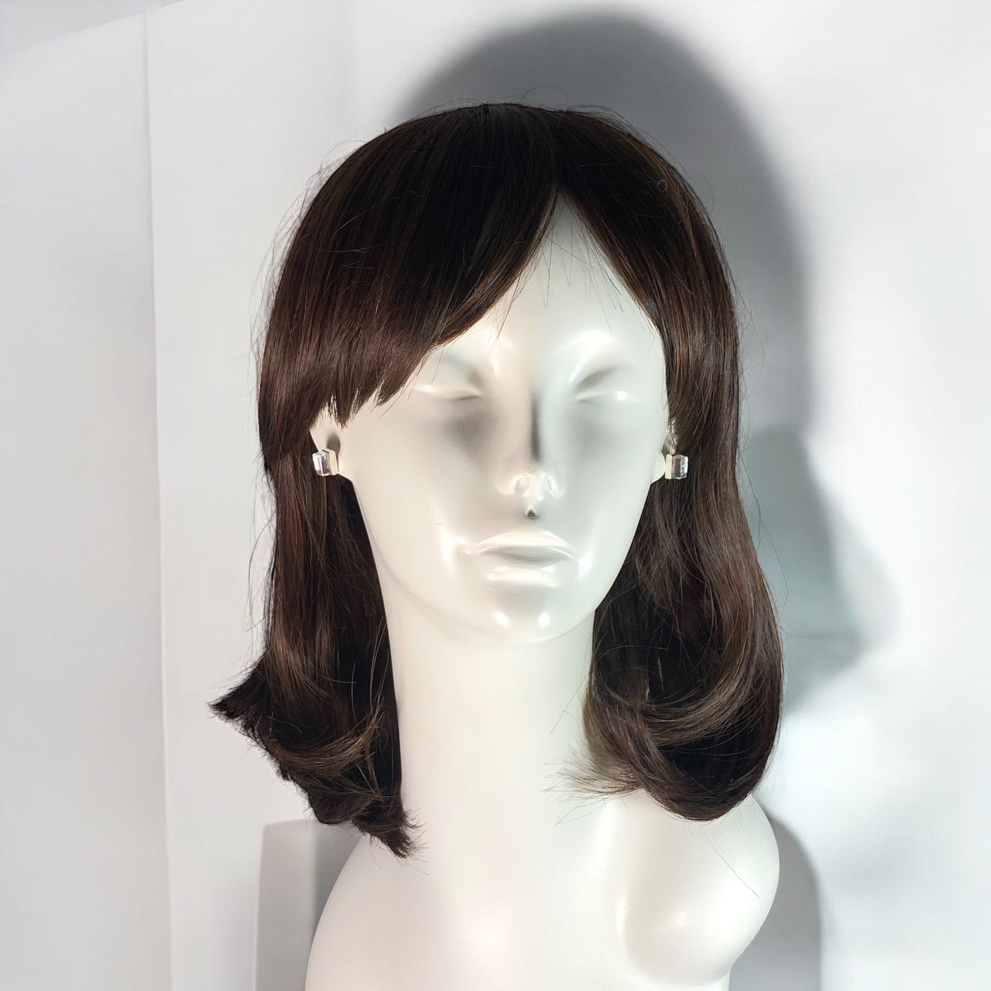 Rectangle Post Earrings in Pearl