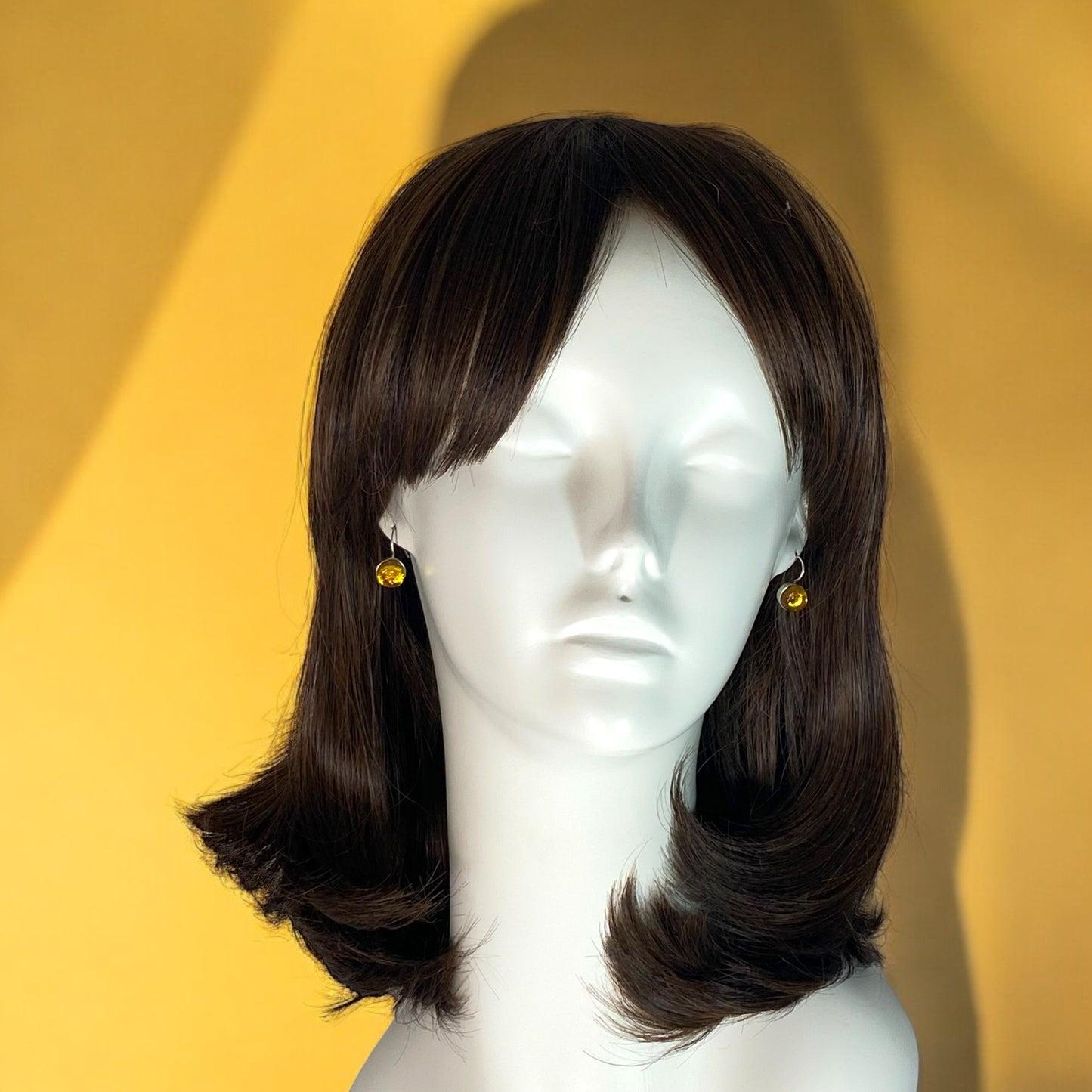 Circle Earrings in Caramel