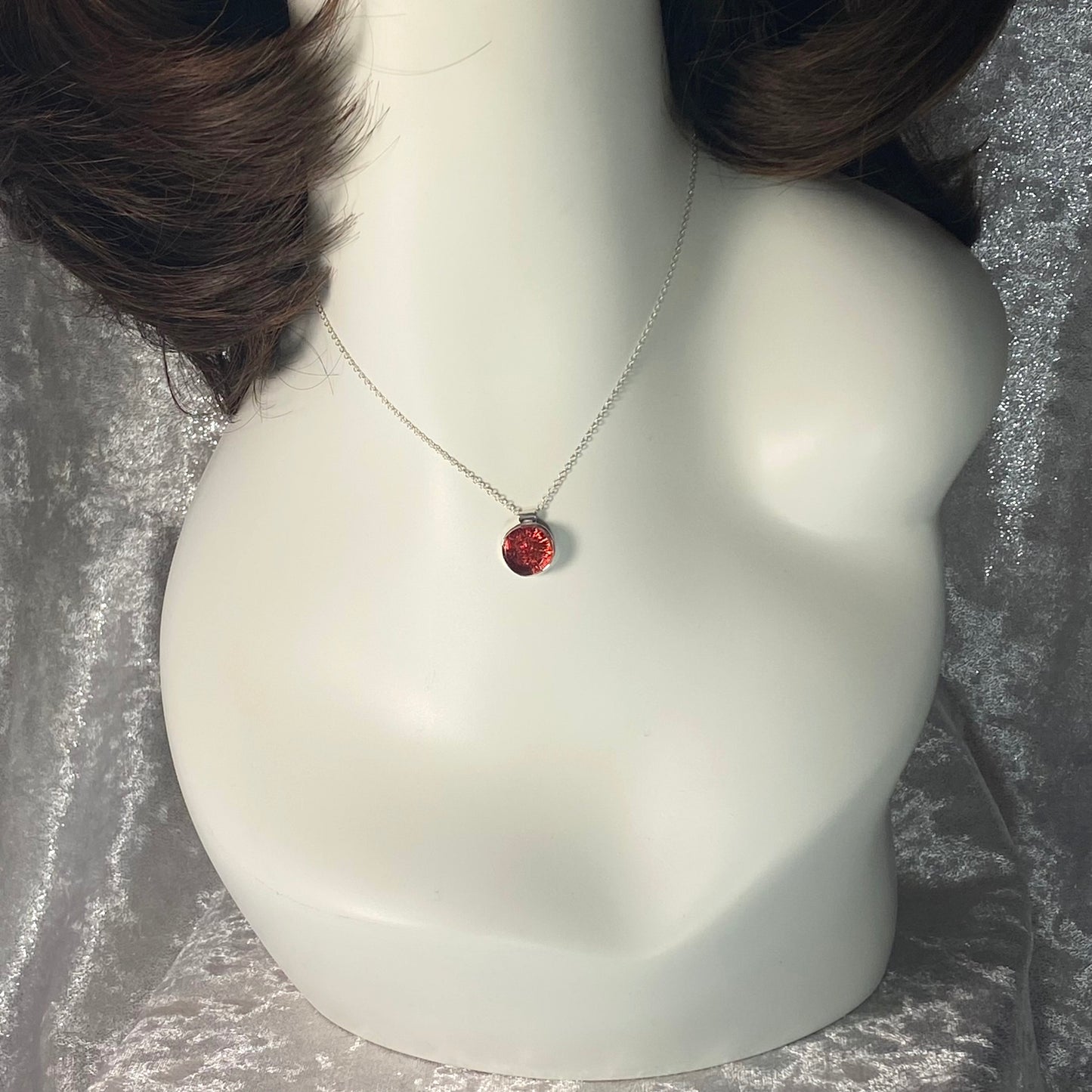 Circle Necklace in Rust