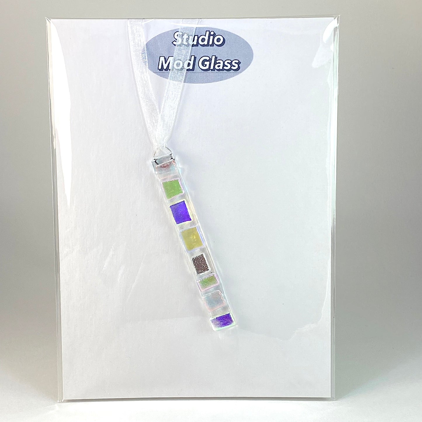 RECTANGLE Ornament in Dichroic Mix