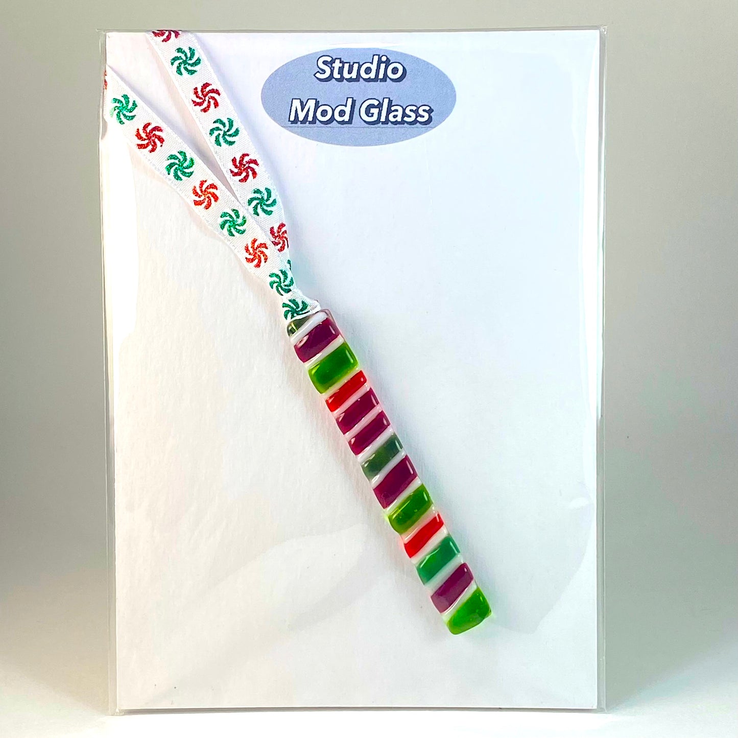 Striped Rectangle Ornament