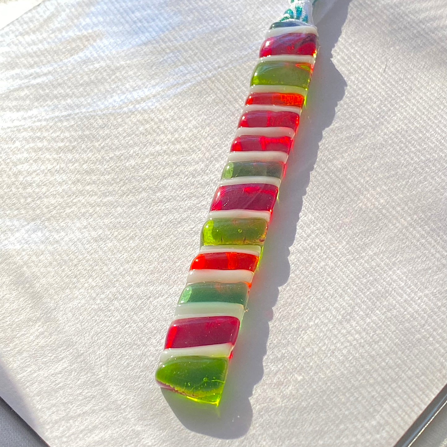 Striped Rectangle Ornament