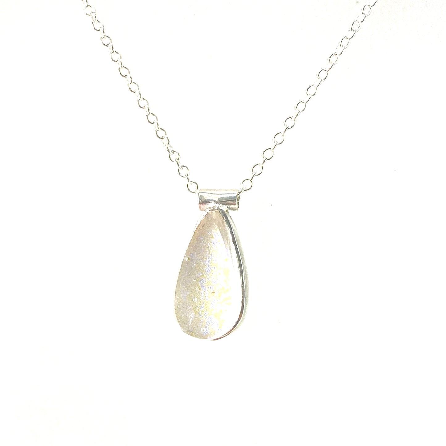 Teardrop Necklace in Ice Blue