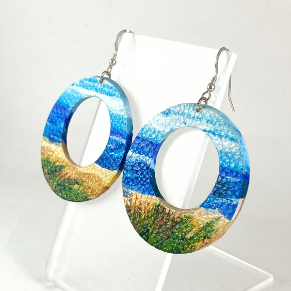 Oceanside Circle Earrings
