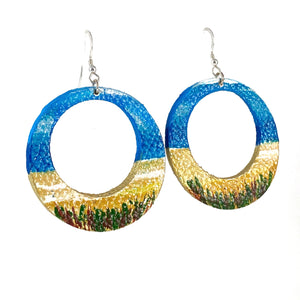 Perfect Beach Day Circle Earrings