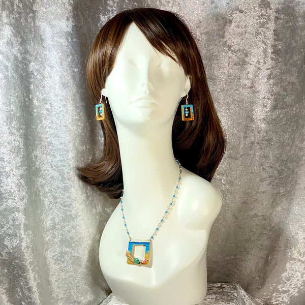 Beach Treasure Square Necklace