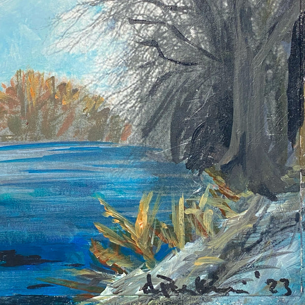 Misty River View
