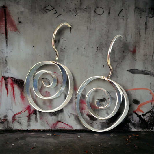 Spiral Metal Earrings
