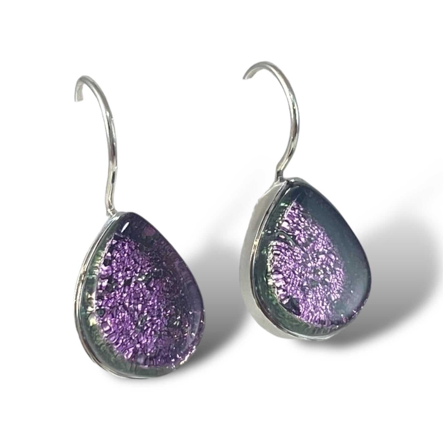 Teardrop Earrings in Orchid