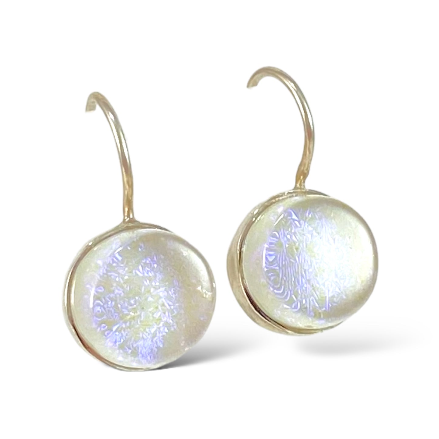 Circle Earrings in Ice