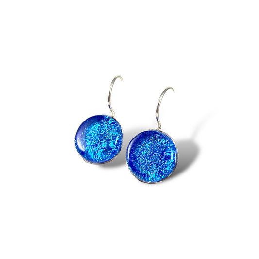 Circle Earrings in Sapphire