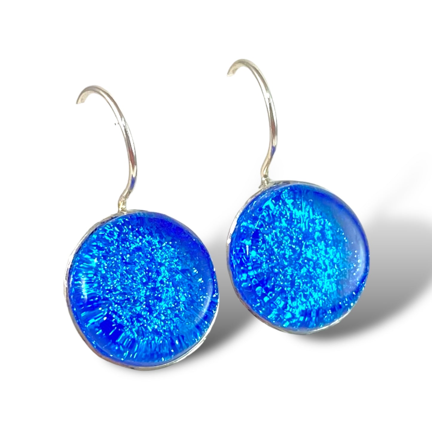 Circle Earrings in Sapphire