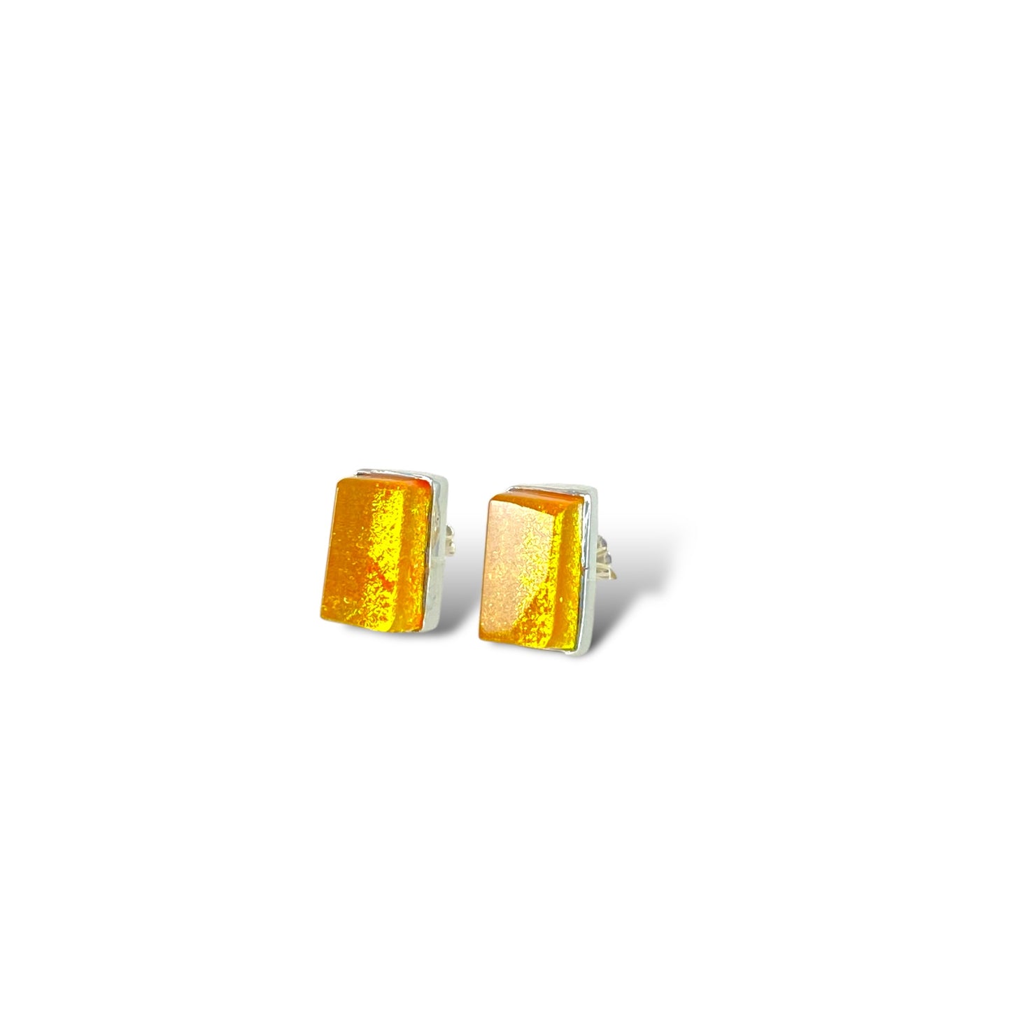 Rectangle Post Earrings in Butterscotch