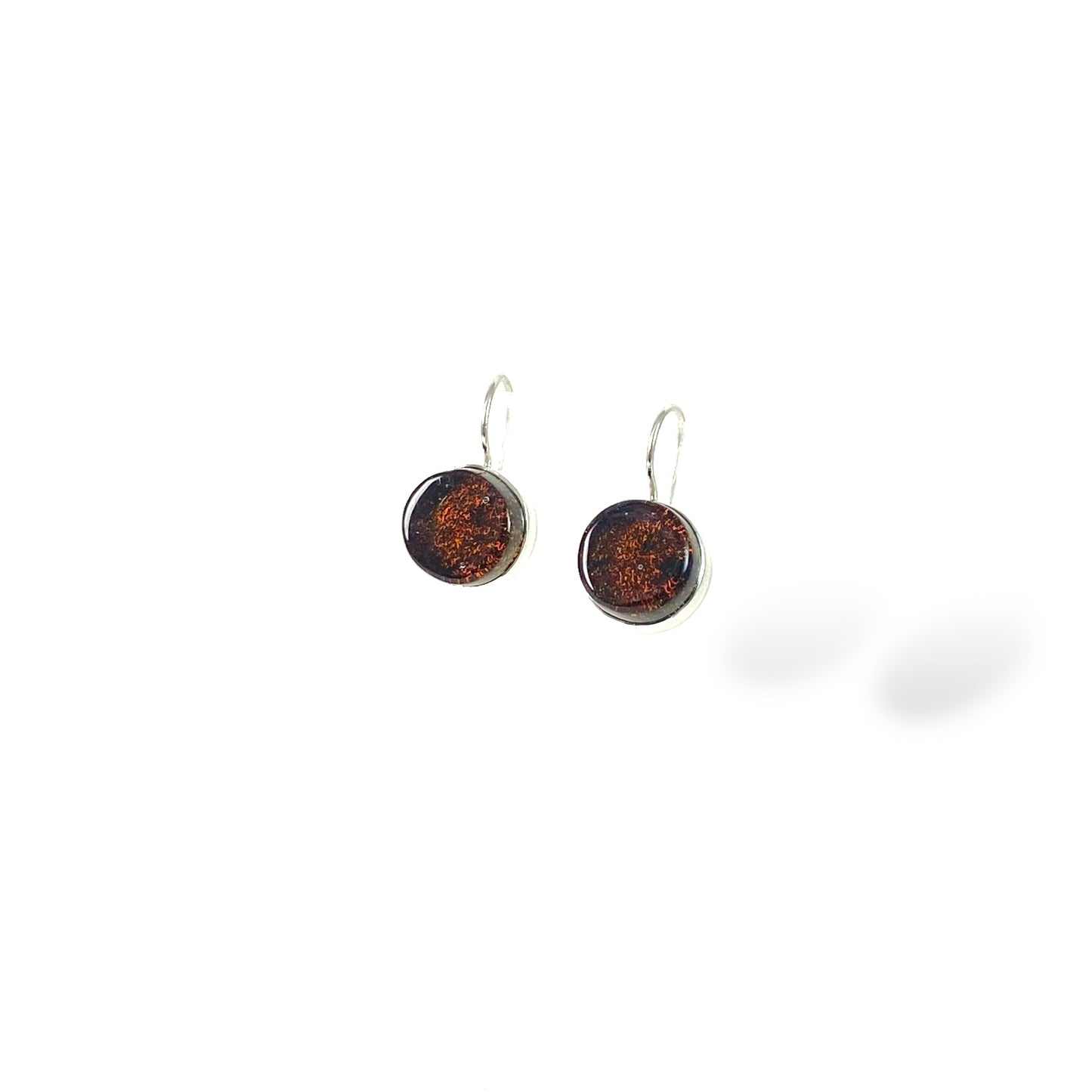 Circle Earrings in Chocolate