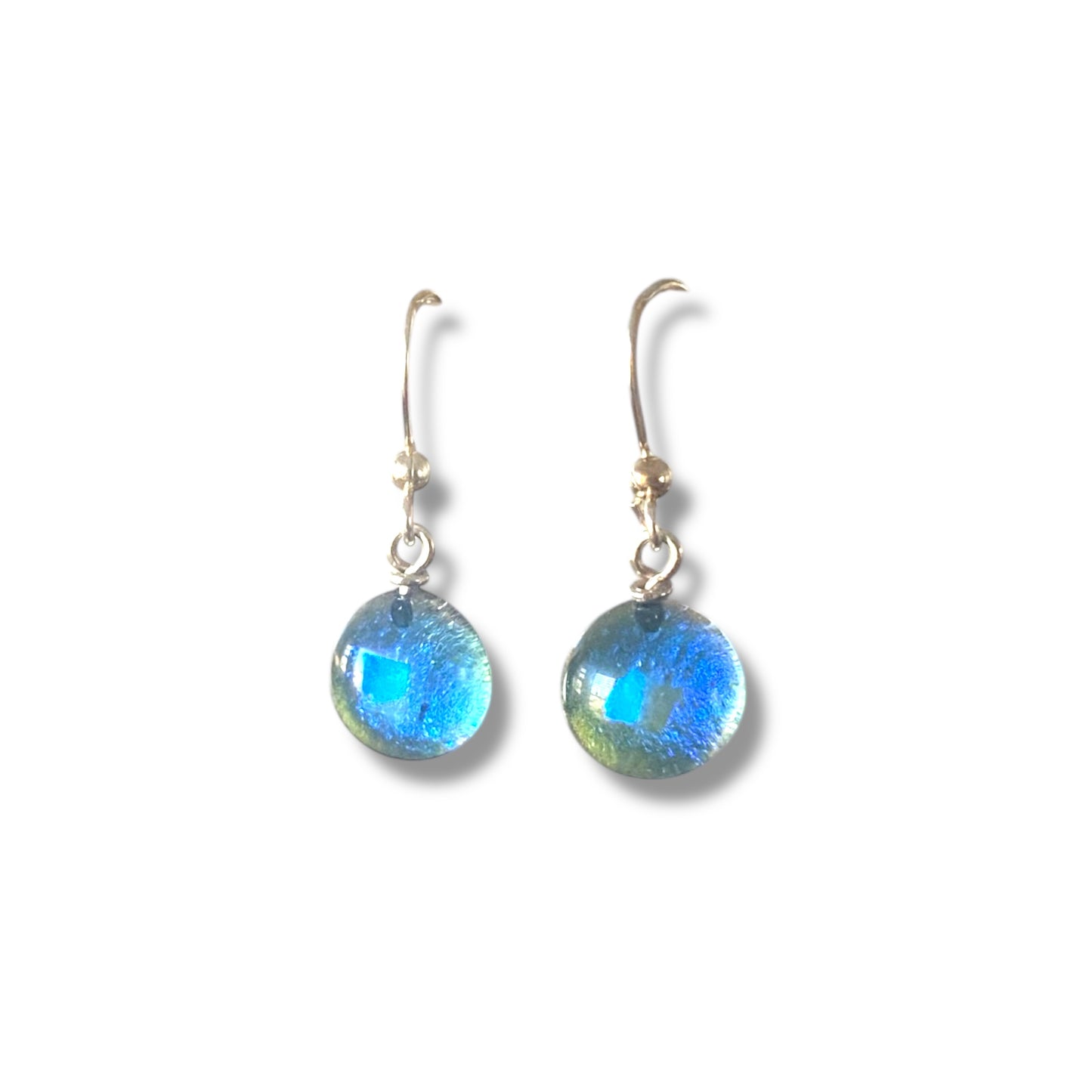 Space Ball Earrings in Sky