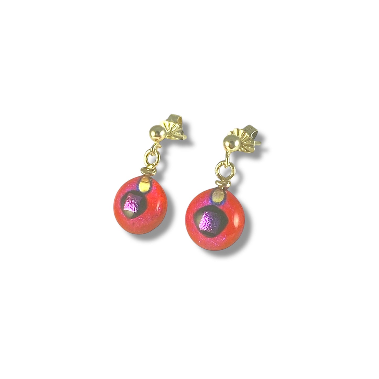 Post Space Ball Earrings in Candy