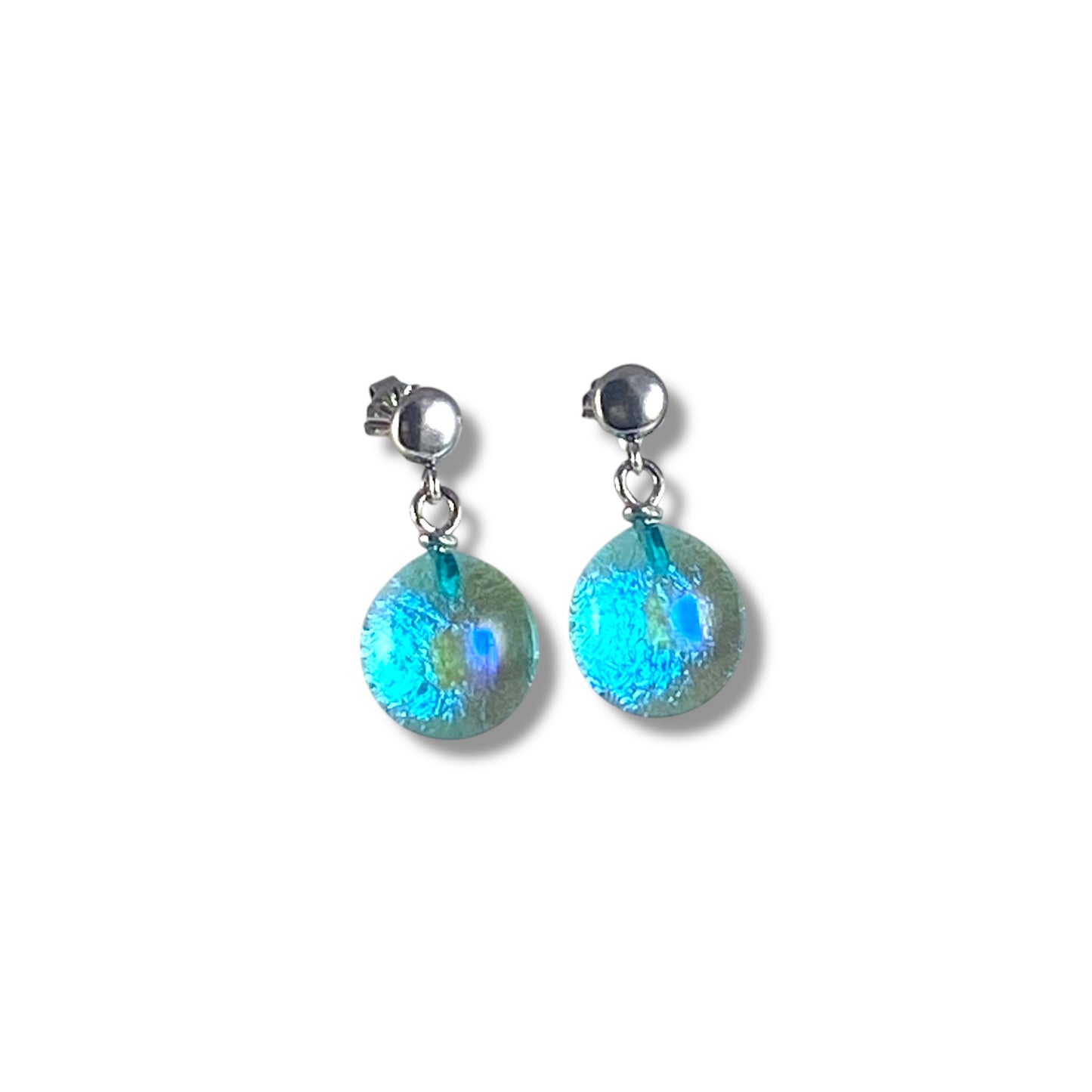 Post Space Ball Earrings in Turquoise