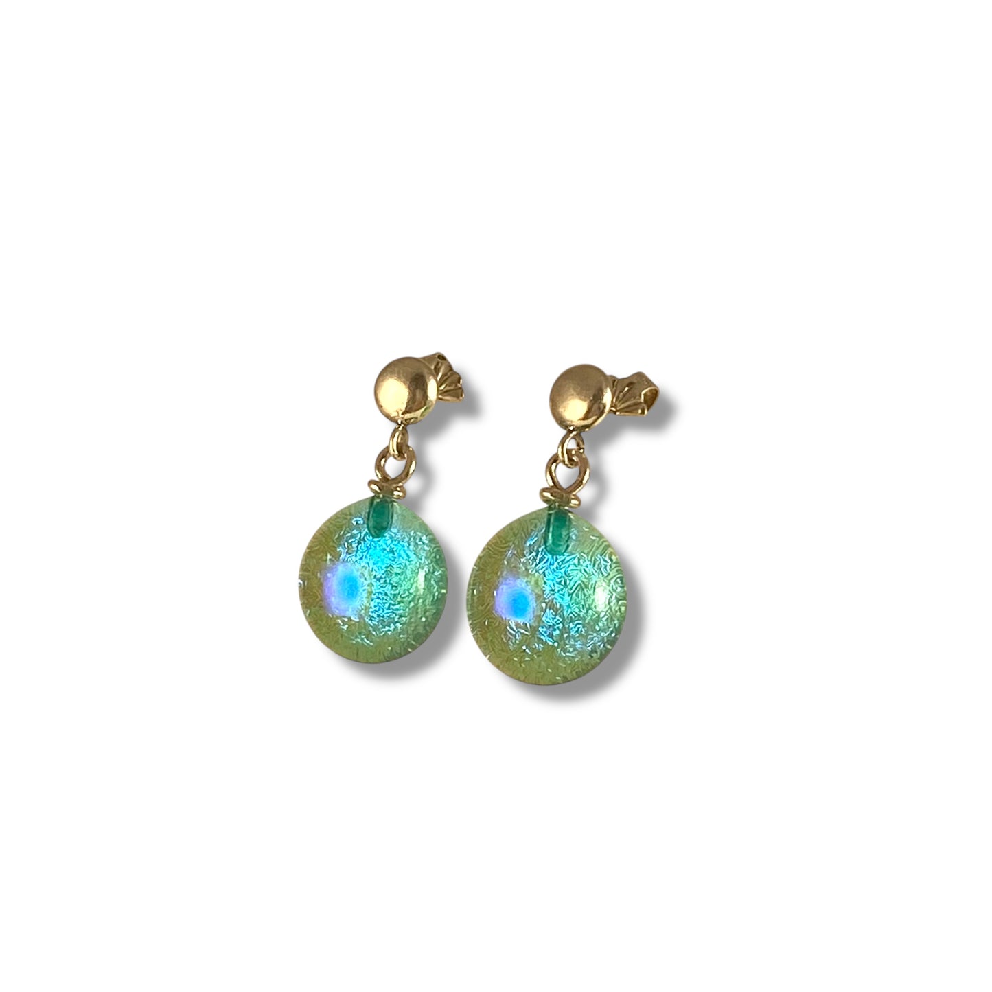 Post Space Ball Earrings in Turquoise