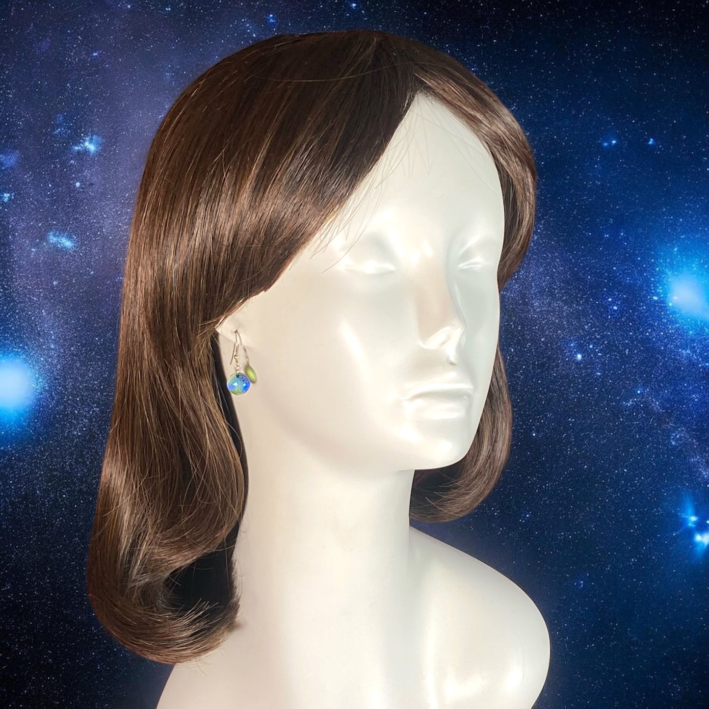 Space Ball Earrings in Sky