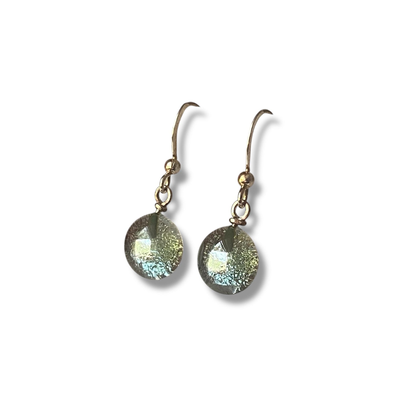 Space Ball Earrings in Gray Silver