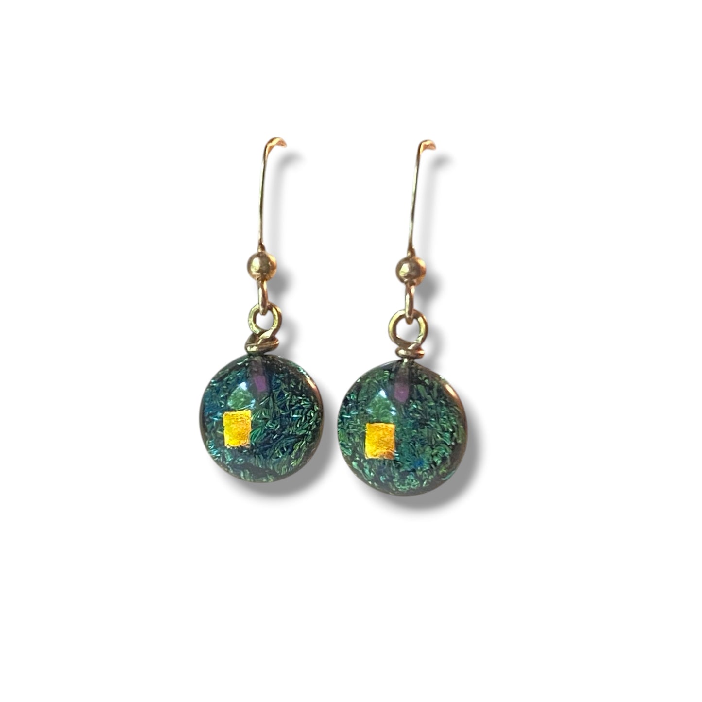 Space Ball Earrings in Steel Gray