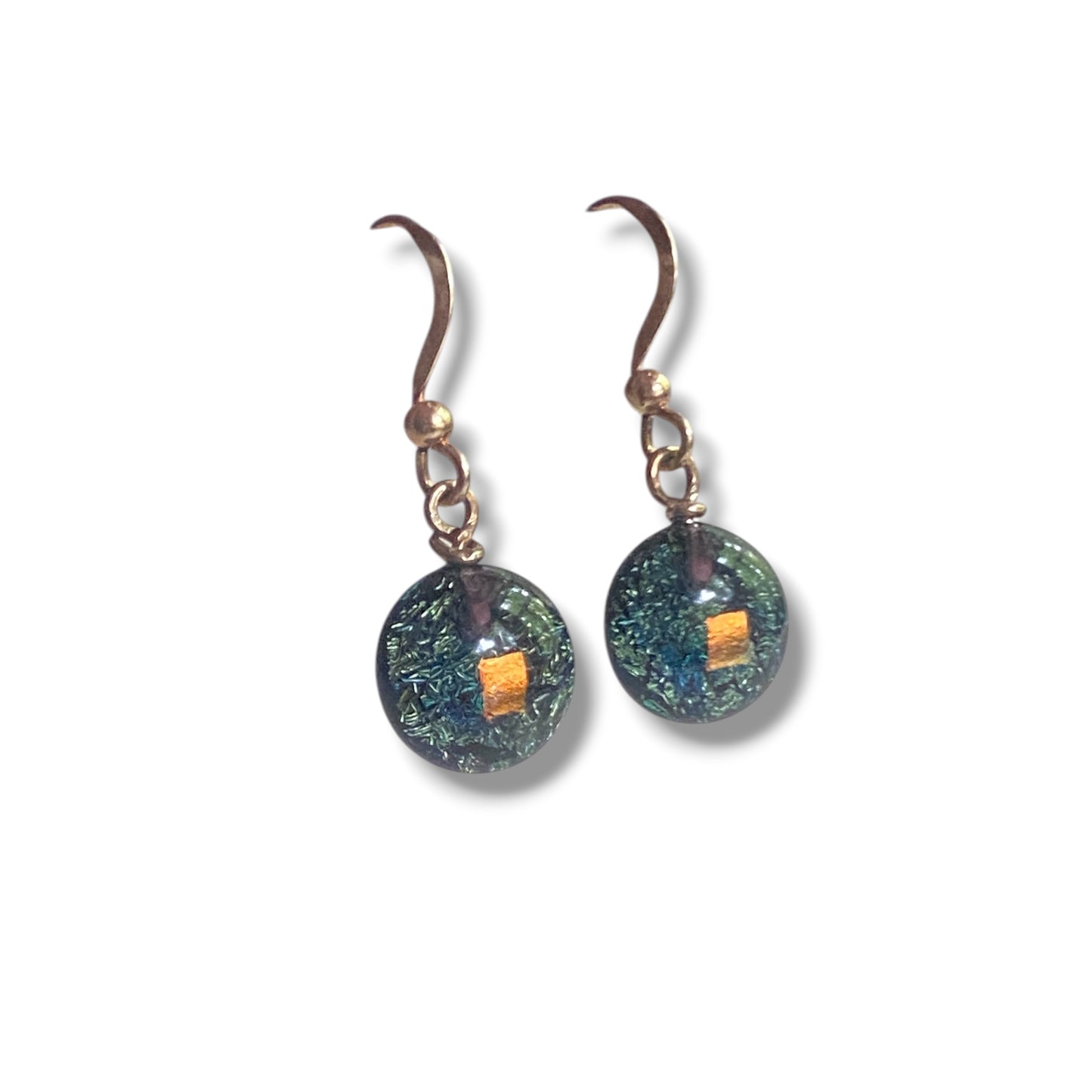 Space Ball Earrings in Steel Gray